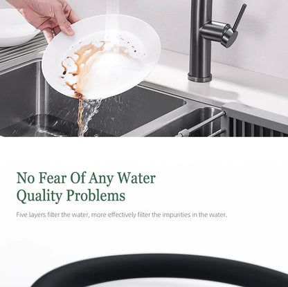 Faucet Gunmetal Flexible Pull Out Water Tap Nozzle
