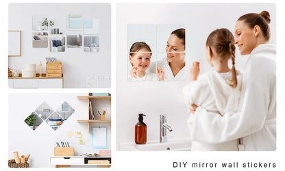 2mm Acrylic Mirror Wall Stickers Unbreakable Acrylic Full