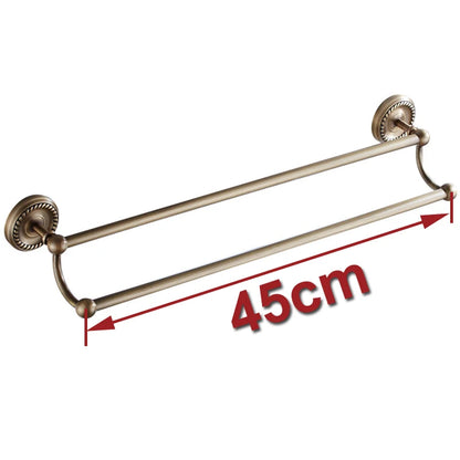 Solid Brass Bathroom Robe Hook Paper Holder Towel