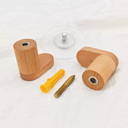 Nordic Wood Clothes Hanger Wall Mounted Coat Hook