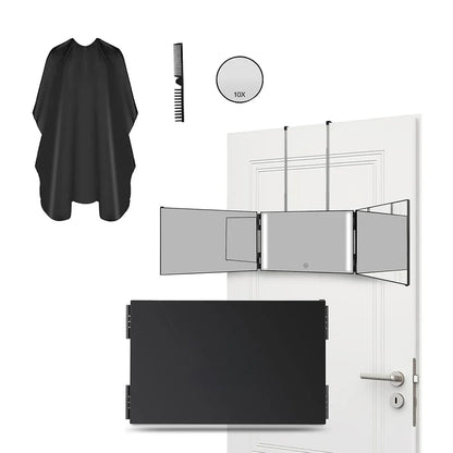Travel 360 Trifold Vanity Makeup Mirror Height Adjustable