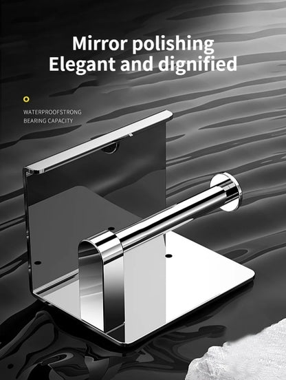Stainless Steel Paper Towel Holder Without Punching Wall-Mounted
