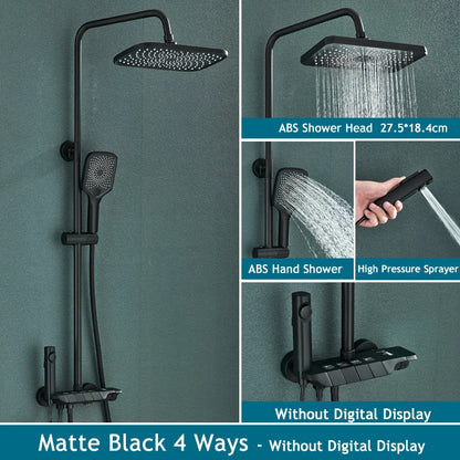 Rainfall Bathroom Shower System Digital Piano Key Shower