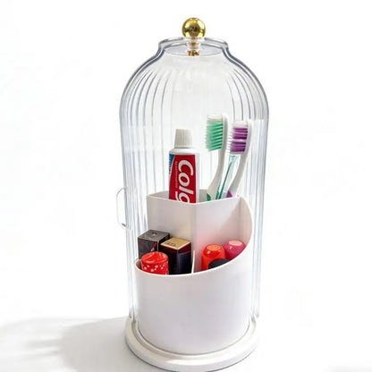 Rotating Dustproof Toothbrush Holder Organizer 360 Swivel