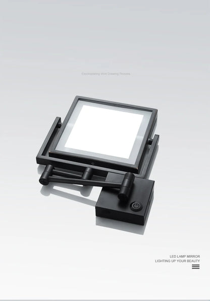 Led Bathroom Mirror 3x Magnifying Dual Arm Extendable