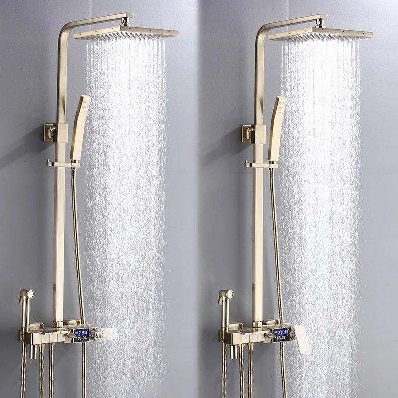 Smart Thermostatic Digital Bathroom Shower 12 Inch Rainfall