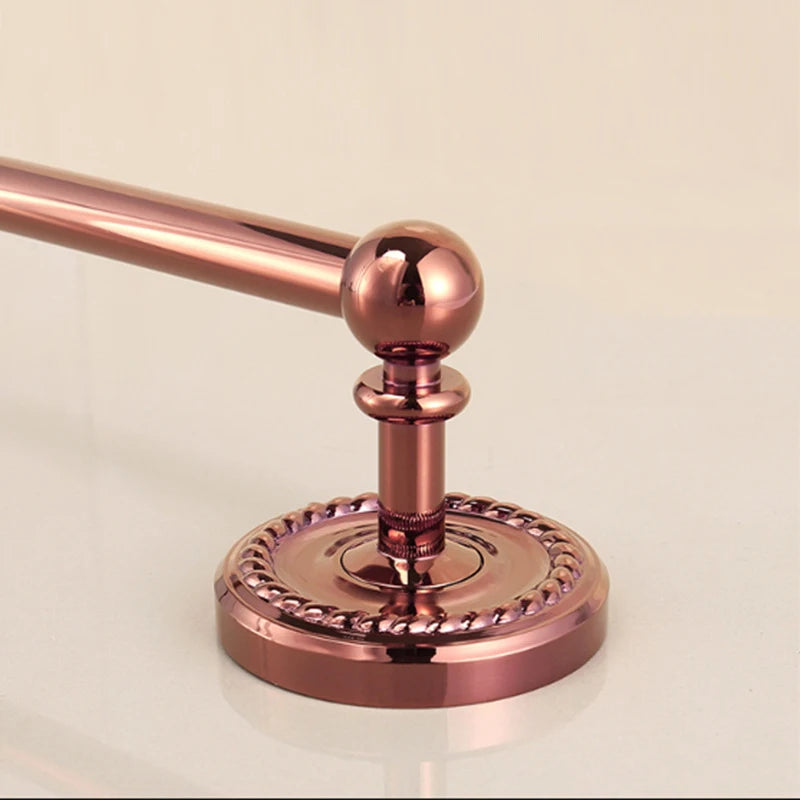 Bathroom Rose Gold Bath Towel Towel Ring Carved