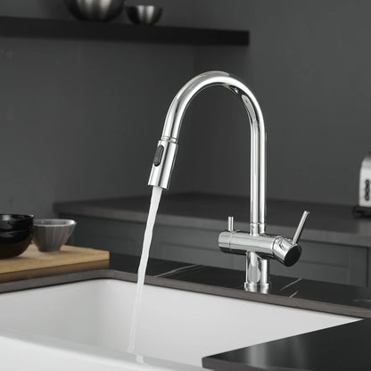 Pull Out Filter Sink Faucets Pull Down Cold