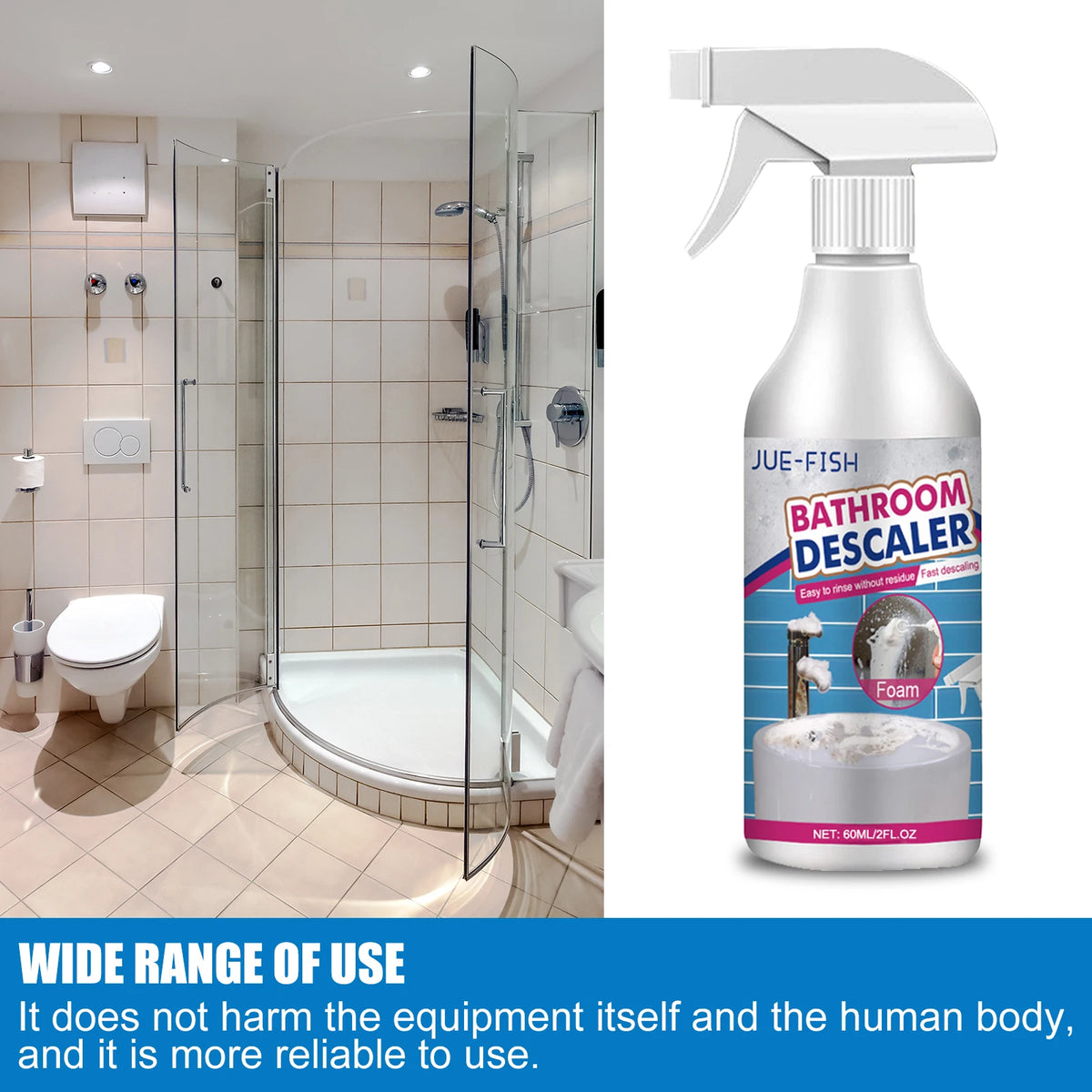 Bathroom Cleaner Shower Room Bathtub Scale Cleaner Washbasin