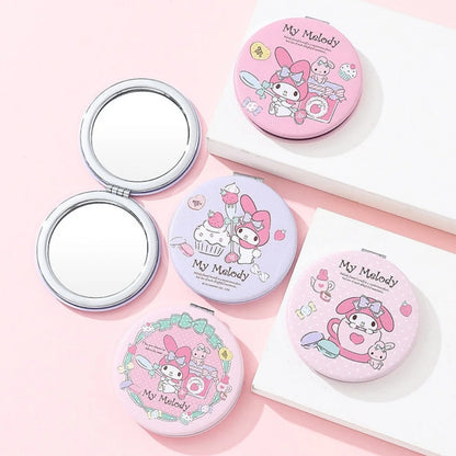 Genuine Hello Kitty Melody Folding Makeup Mirror Cartoon