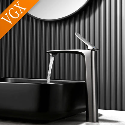 Vgx Luxury Gold Bathroom Faucets High Basin Mixer