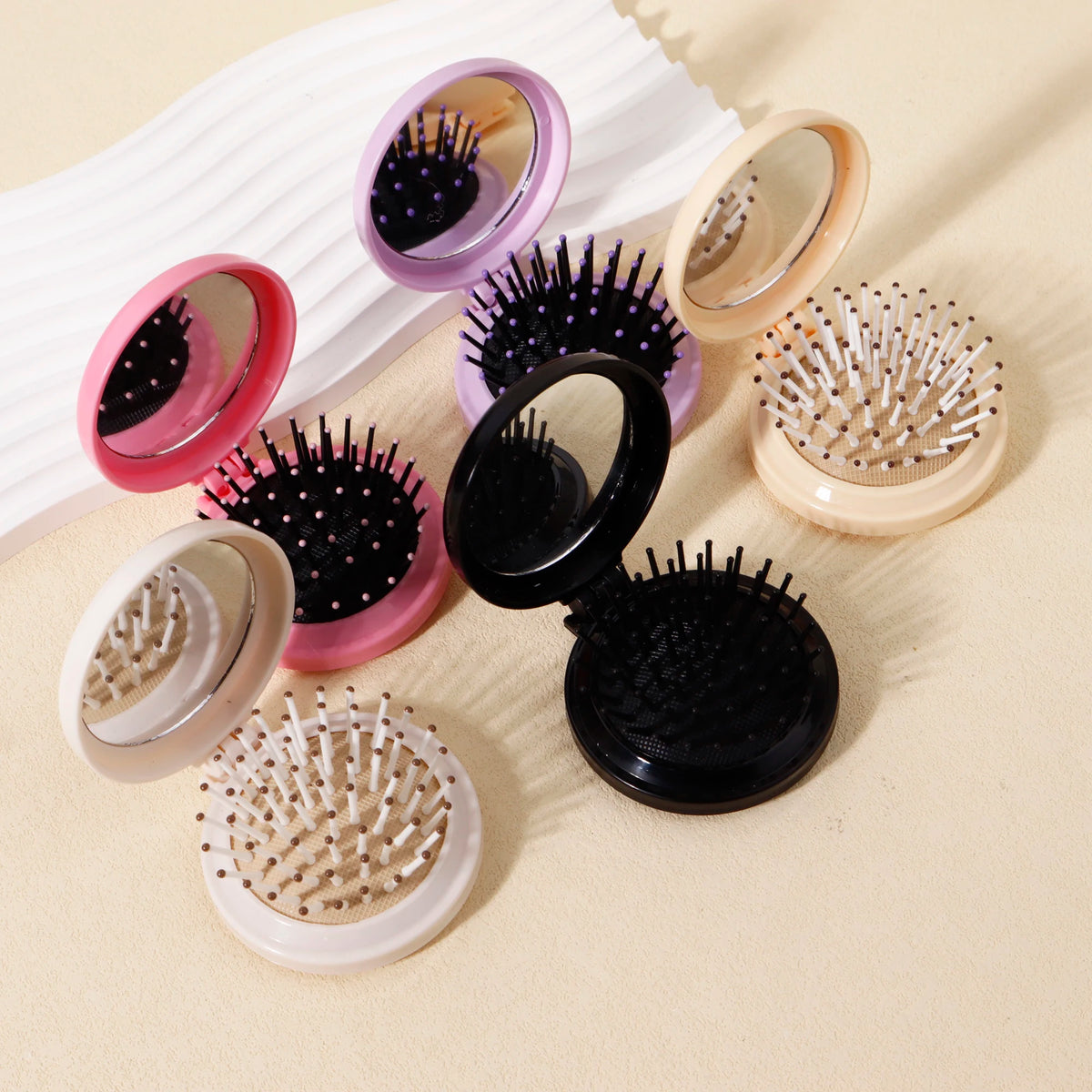 5pcs Foldable Airbag Comb Foldable Pocket Comb Mini