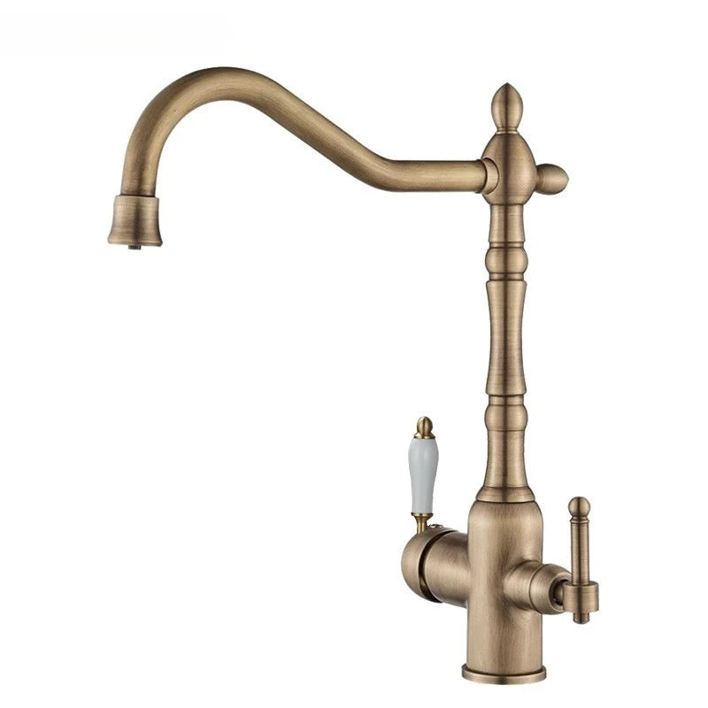 Brass Light Luxury Three-In-One Pure Water Faucet Sink