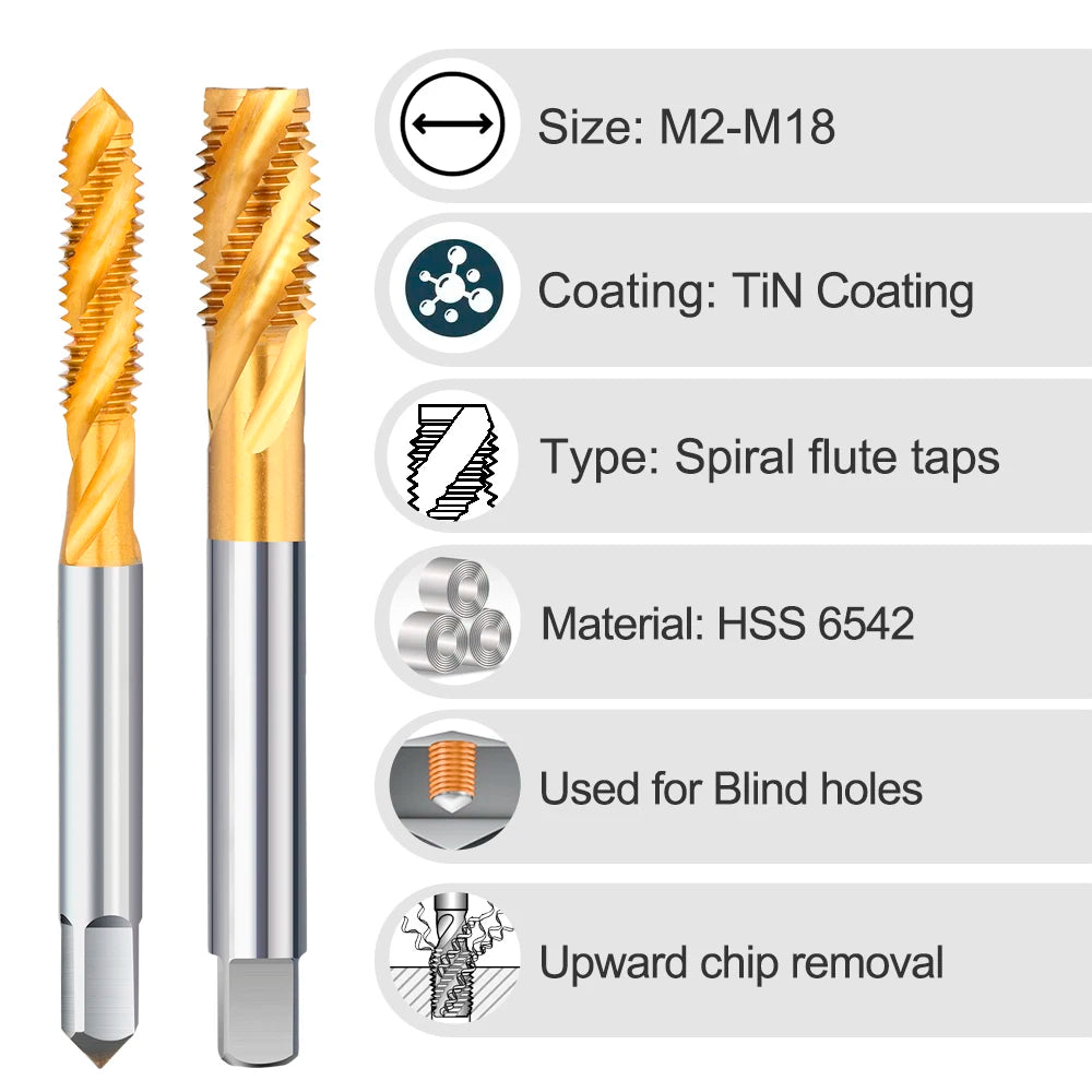 Xcan Thread Tap Hss 6542 M2-M18 Metric Screw