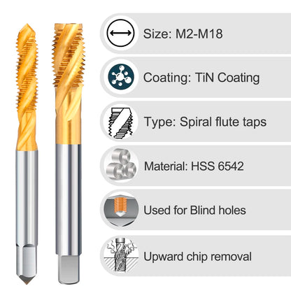 Xcan Thread Tap Hss 6542 M2-M18 Metric Screw
