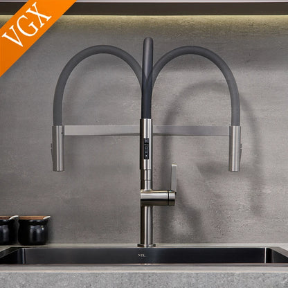 Vgx Faucet Sink Faucets Rubber Pull Down Stream