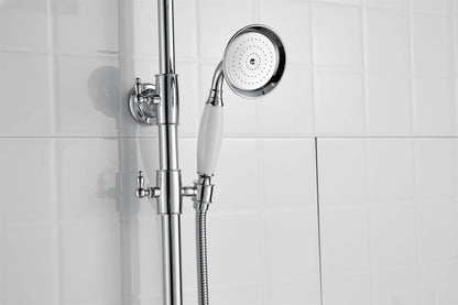 French Vintage Silver Bathtub Without Underflow Faucet Shower