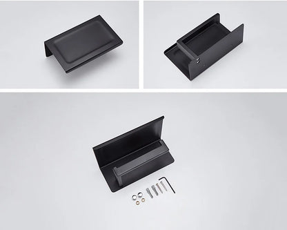 Matte Black Bathroom Hardware 304 Stainless Steel Towel