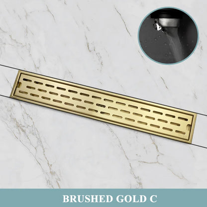 304 Stainless Steel Bathroom Drain Brushed Rose Gold