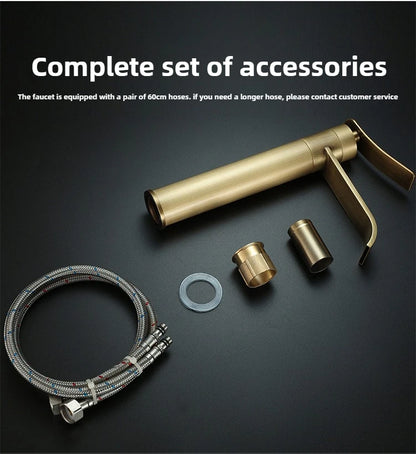Bathroom Faucets Stainless Steel 304 Brushed Gold Basin