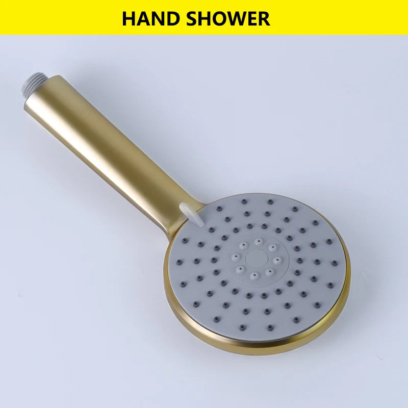 Slide Bar Hand Shower Brushed Matt Gold Functions