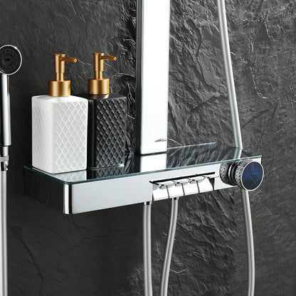 Chrome Piano Digital Bathroom Shower Cold Digital Bathroom