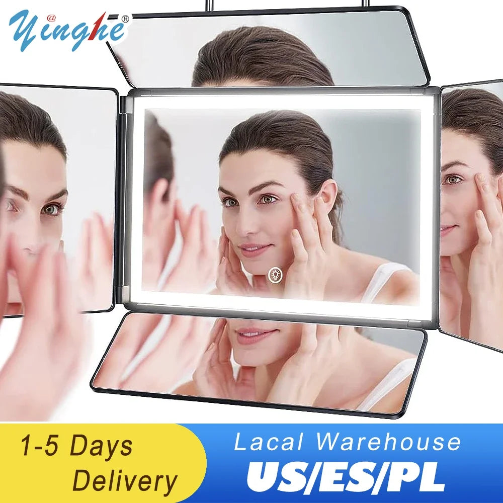 Way Mirror Self Hair Cutting 360 Mirror Braiding