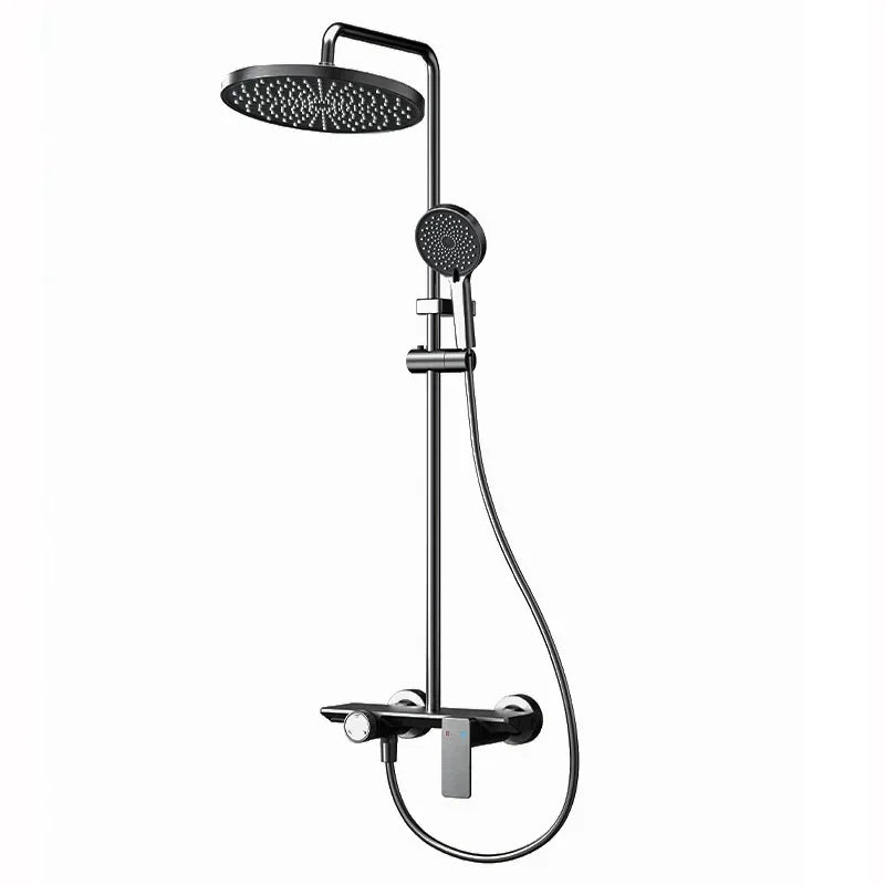 Grey Knob Type Three Ways Water Outlet Shower