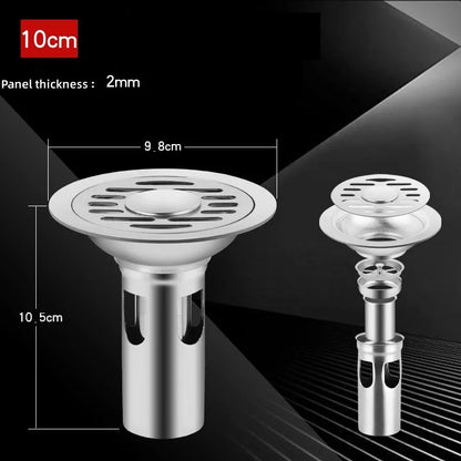 Stainless Steel Floor Drains Shower Anti-Odor Drainer Bathtub