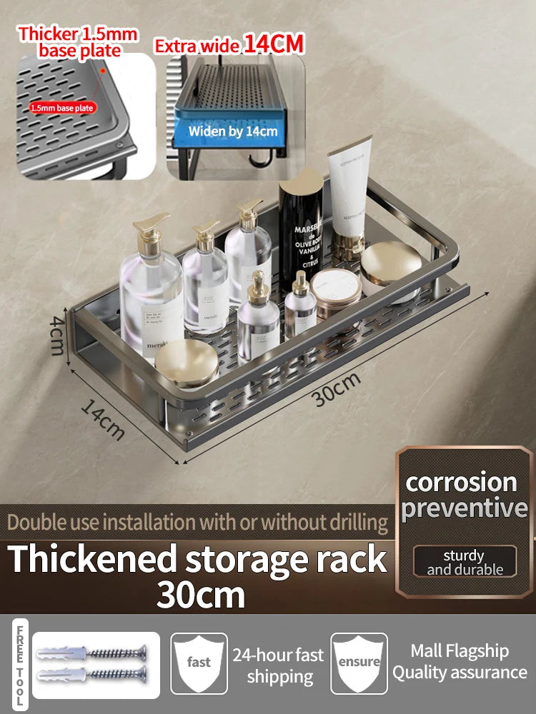 Bathroom Shelf Bathroom Towel Rack Shelves Wall Shower