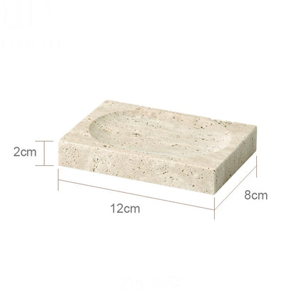 Travertine Bathroom Luxury Soap Dish Soap Dispenser Tissue