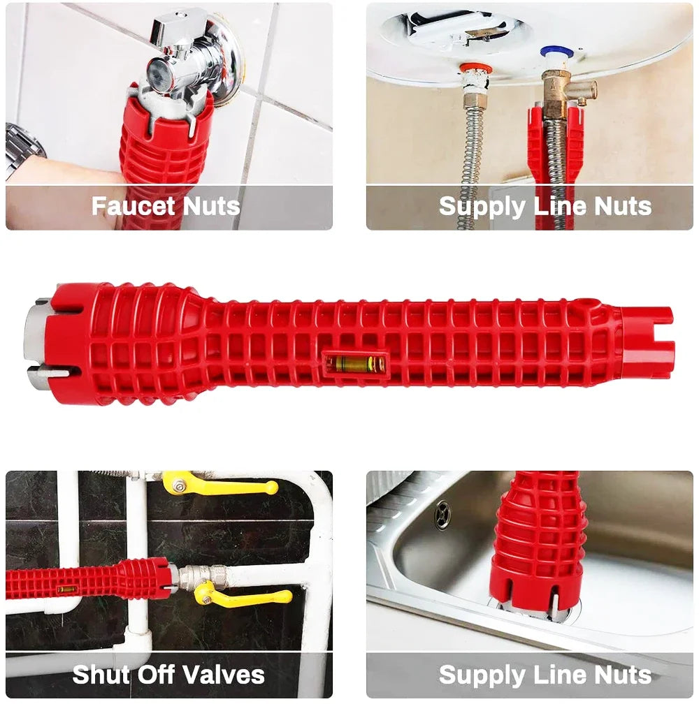 Sink Faucet Wrench Plumbing Repair 14 In Anti-Slip
