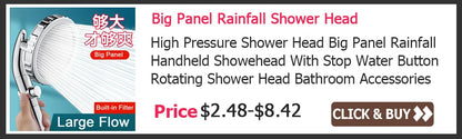 Rainfall High Pressure Shower Head 12/10/8 Inch Stainless