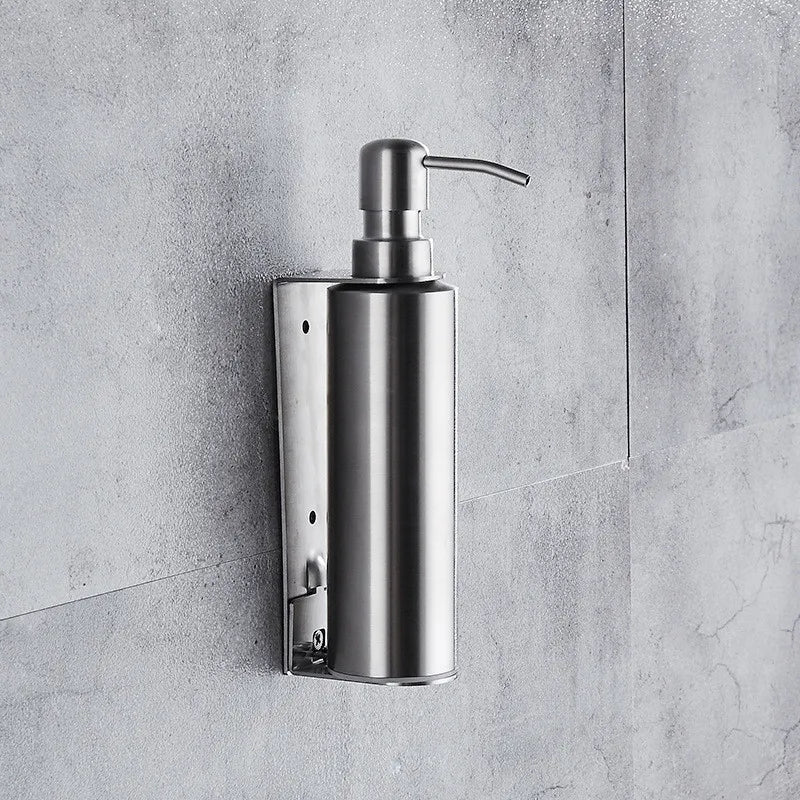Black Liquid Soap Dispenser Shampoo Hotel Bathroom Wall