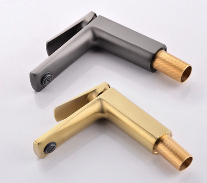 Vgx Brushed Gold Bathroom Faucets Square Basin Mixer