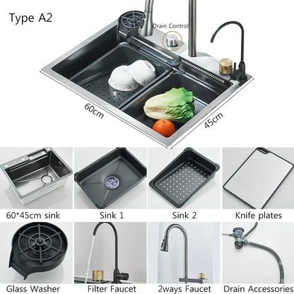 Brushed Nickel Stainless Steel Sinks Recessed Sinks Taps