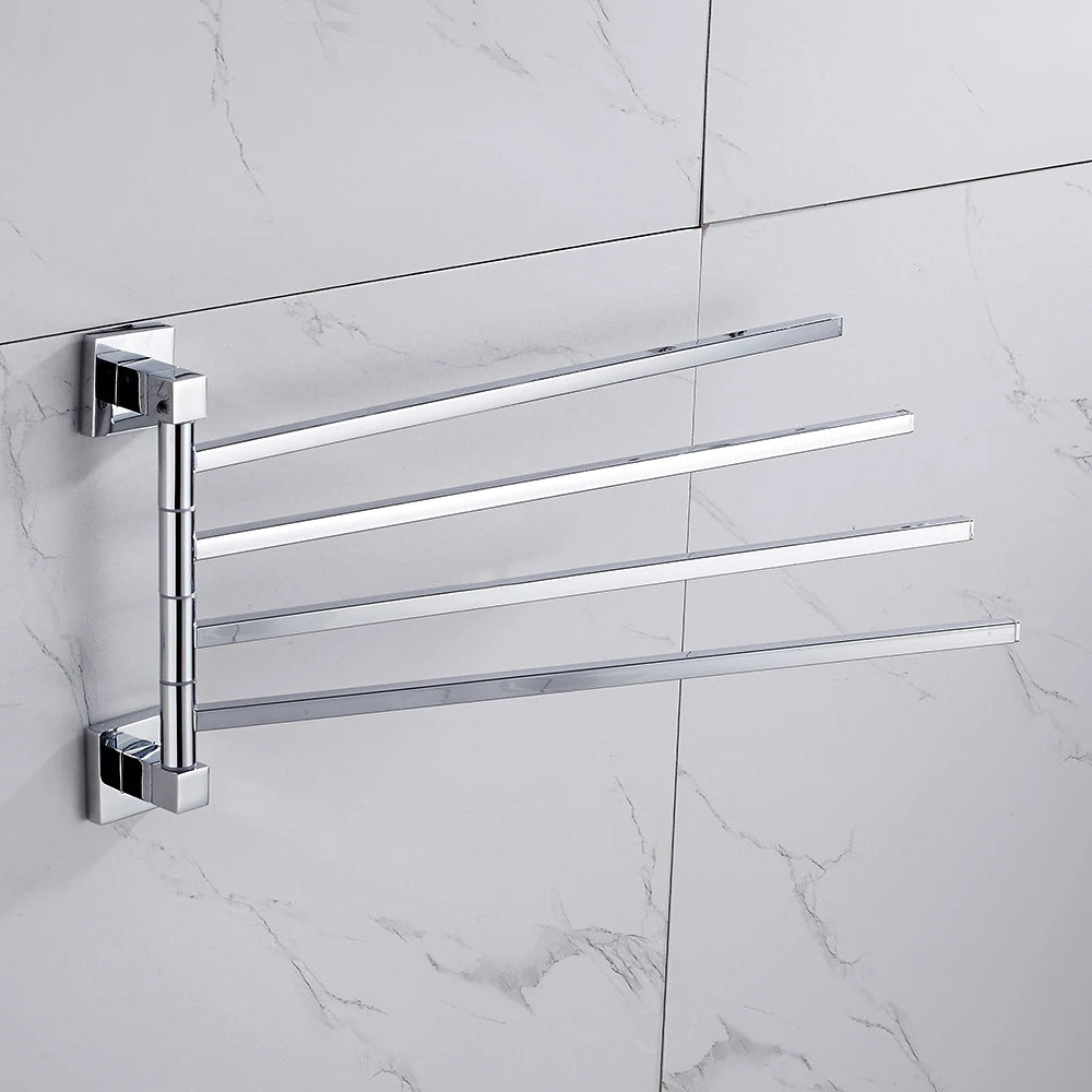 Towel Holder Stainless Steel Swing Arms Towel Rail