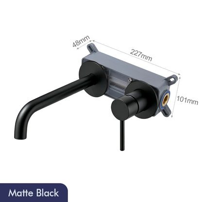 Gunmetal Basin Faucet Recessed Box Cold Sink Tap