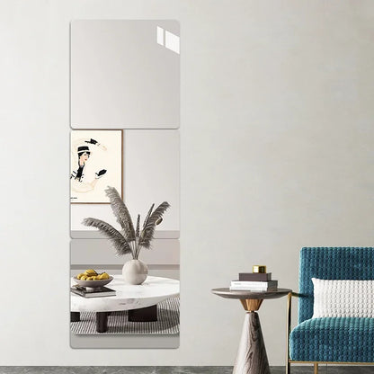 2mm Acrylic Mirror Wall Stickers Unbreakable Acrylic Full