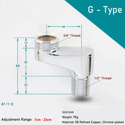 1/2 3/4 Bsp Male Tap Reducer Bath Shower