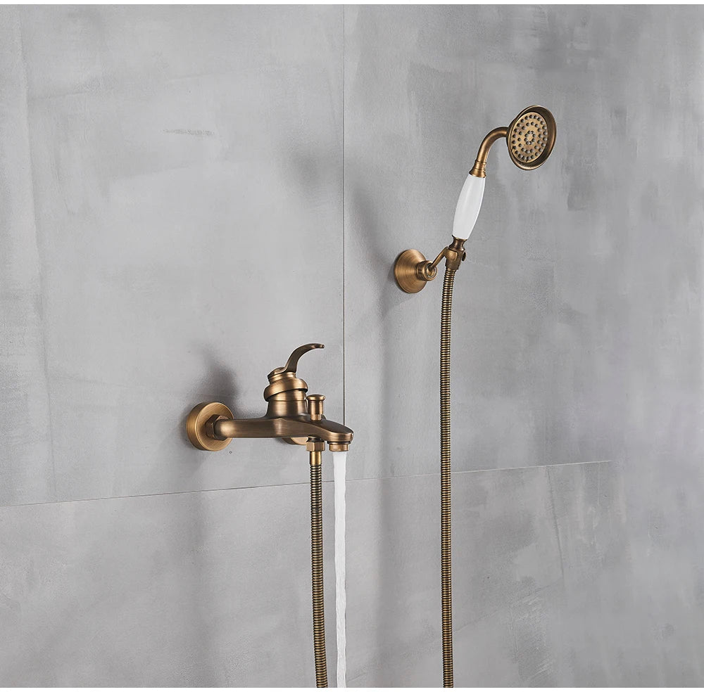 Poiqihy Wall Mounted Hand Held Shower Head Kit