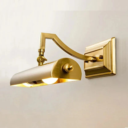 Wall Picture Lamp Led Gold Mirror Headlight Retro