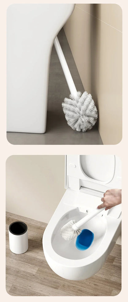 Bathroom Toilet Brush Holder Cleaning Space Aluminum Wall