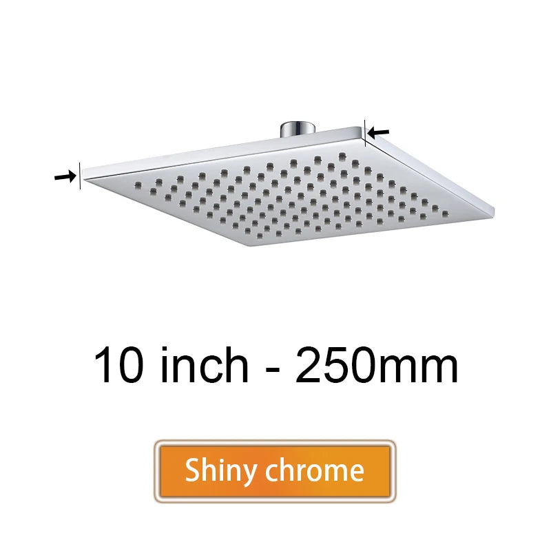 Brass Square Rain Shower Head Quality Bathroom Bath
