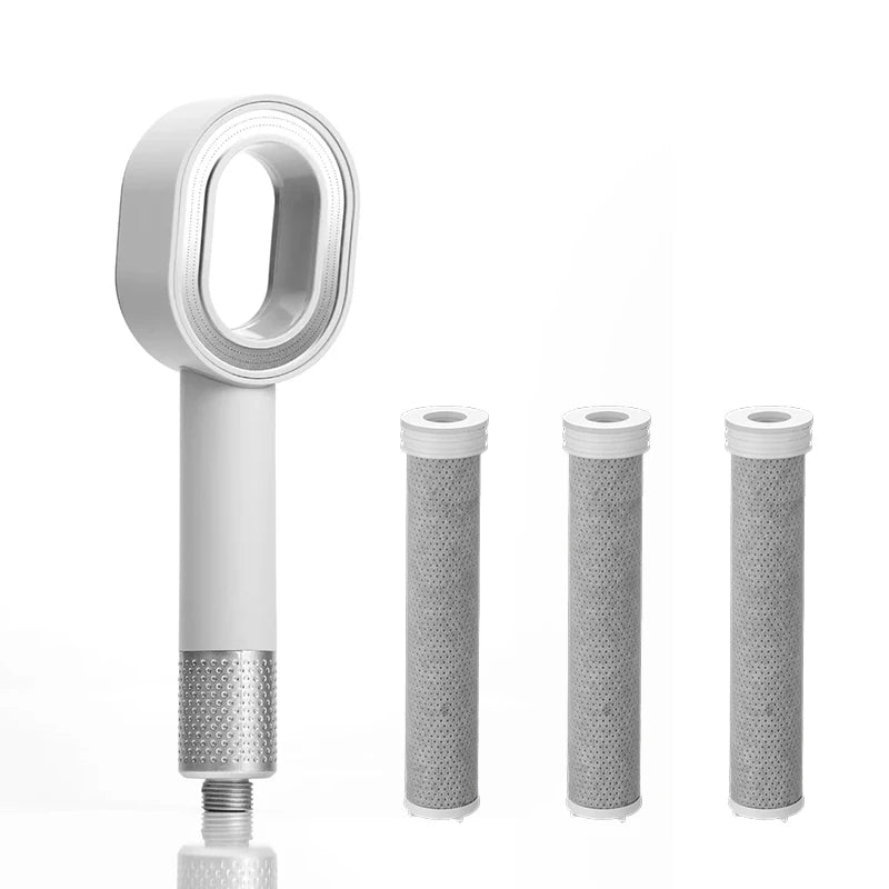 Filter Shower Head Beauty High Pressure Black Hand