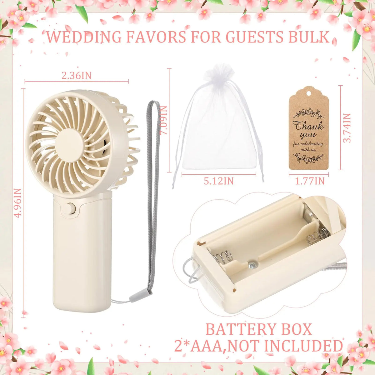 10-100pcs Bulk Small Wedding Fans Guests Handheld Fan