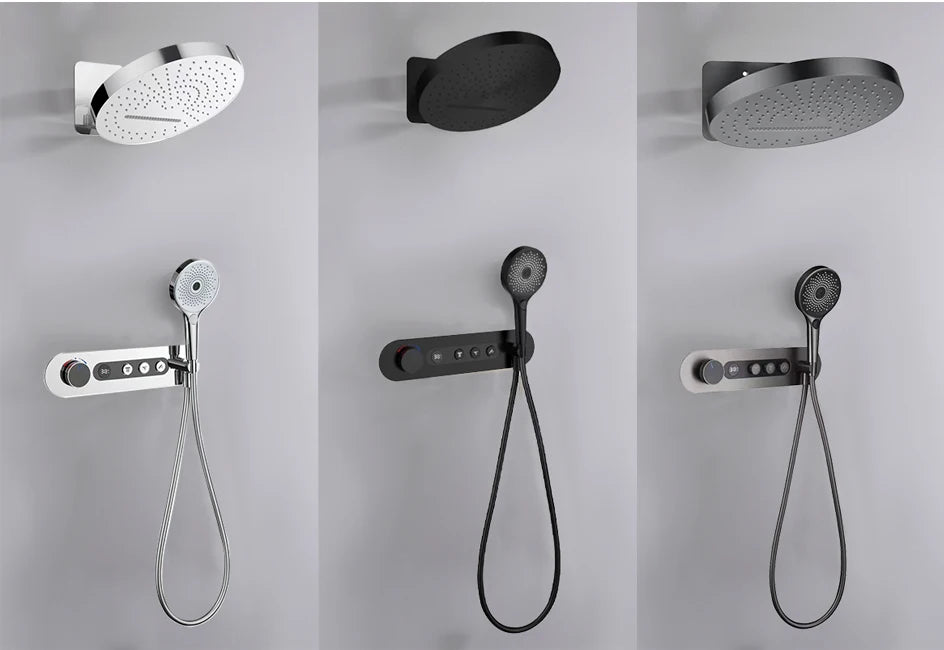 Vgx Concealed Thermostatic Shower System Temperature Digital