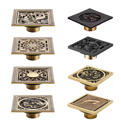 Brass Shower Drain Bathroom Floor Drain Washing Machine