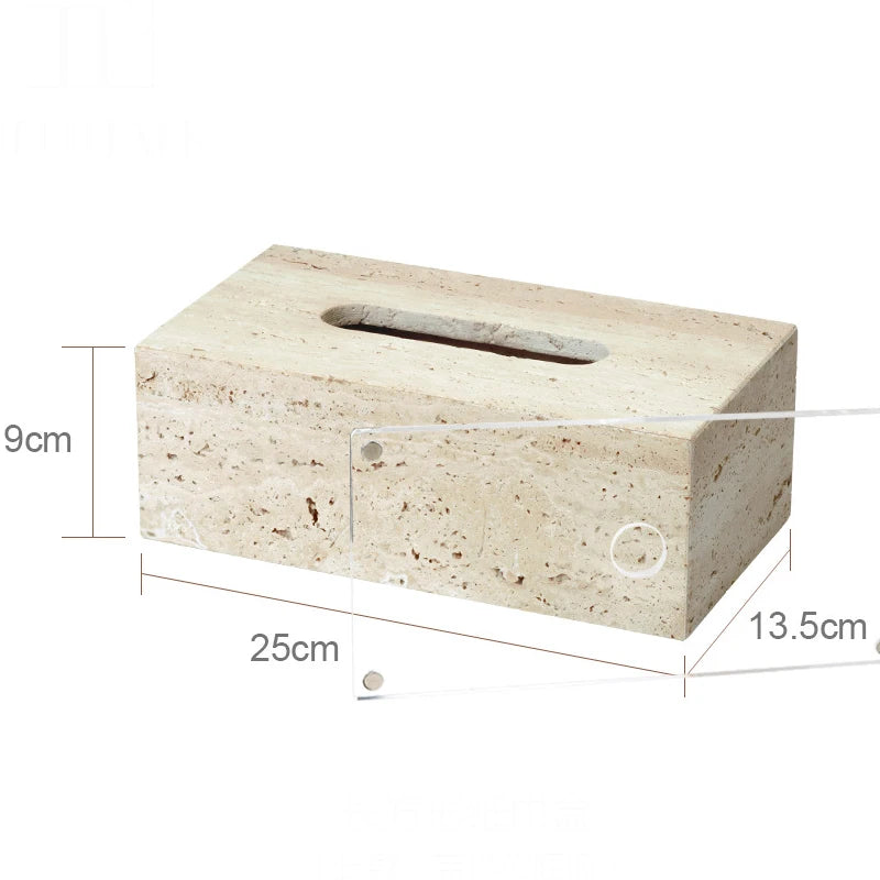 Travertine Bathroom Luxury Soap Dish Soap Dispenser Tissue