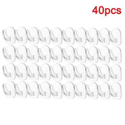 Transparent Strong Adhesive Mini Hook Door Bathroom Mirror